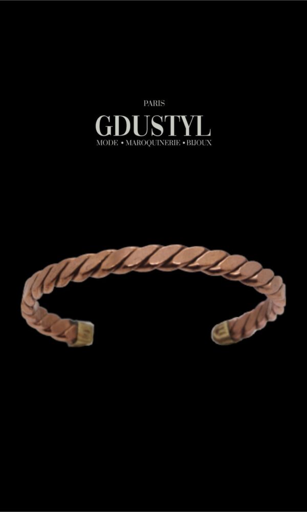 Bracelet d'identité en bronze "Nour" – Image 2