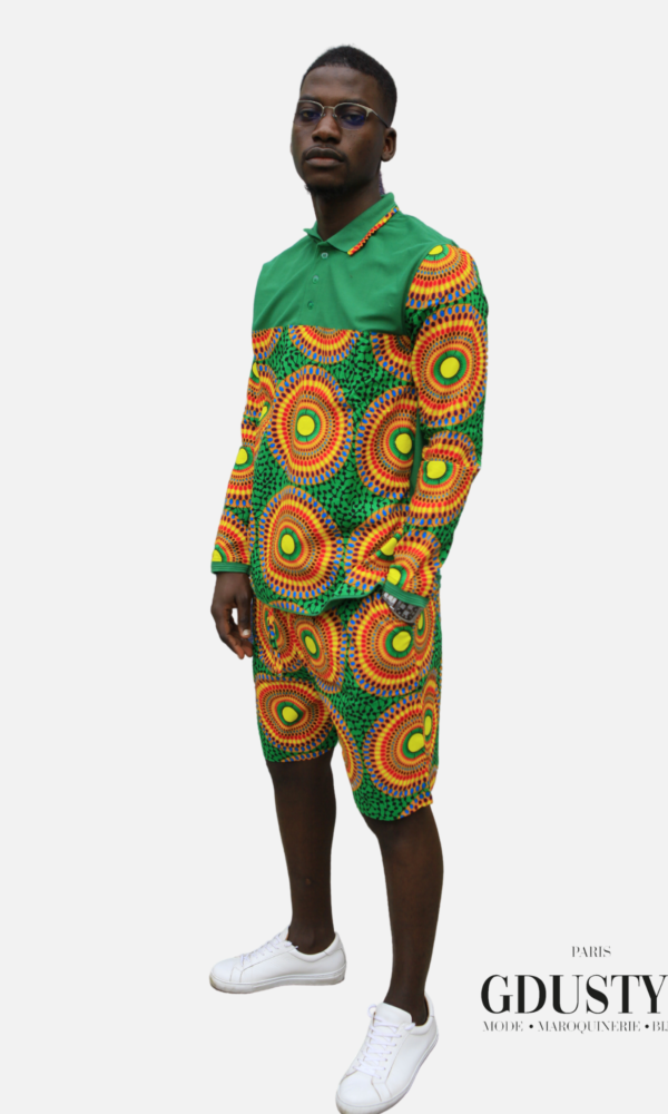 Ensemble été "Lat Dior" ( Polo Bermuda wax)