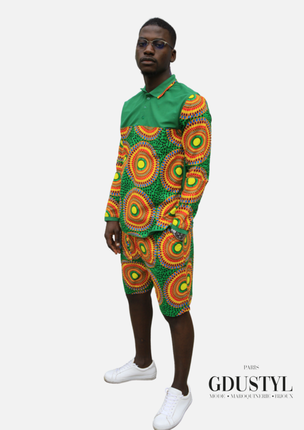 Ensemble été "Lat Dior" ( Polo Bermuda wax)