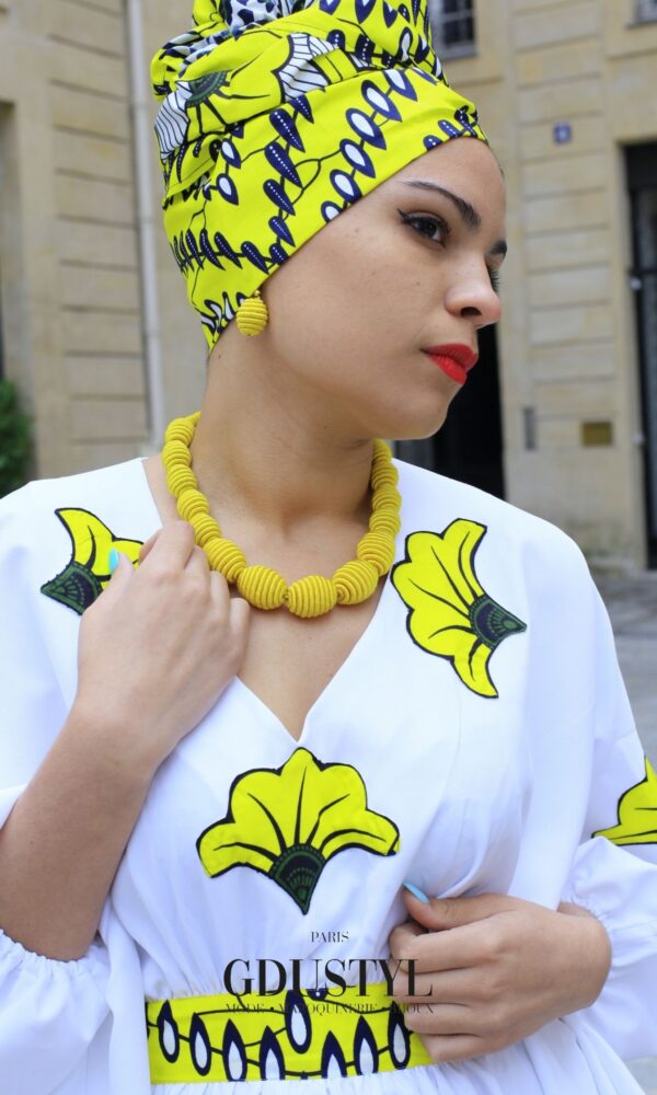 Parure en fil de soie "Coumba Gawlo Seck"