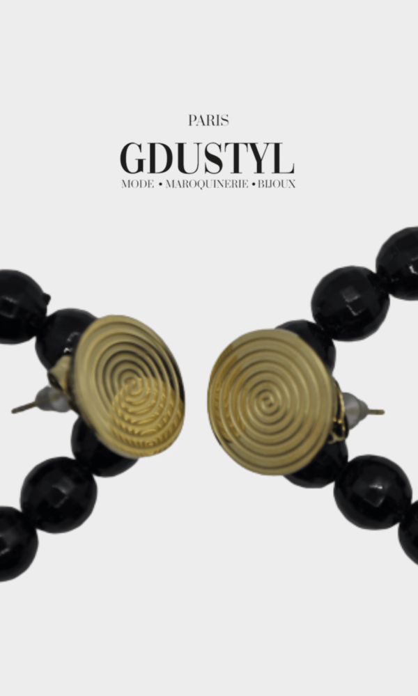 Boucles d'oreilles acier "Mombasa" – Image 2