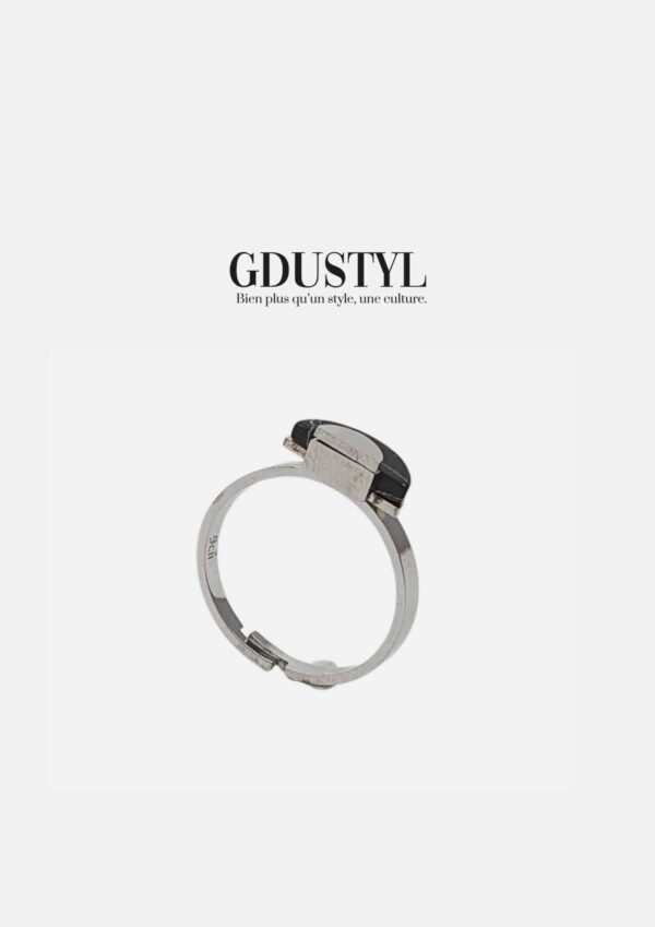 Bague acier "Rose Dieng-Kuntz"