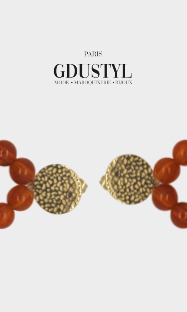 Boucles d'oreilles acier "Lusaka" – Image 2