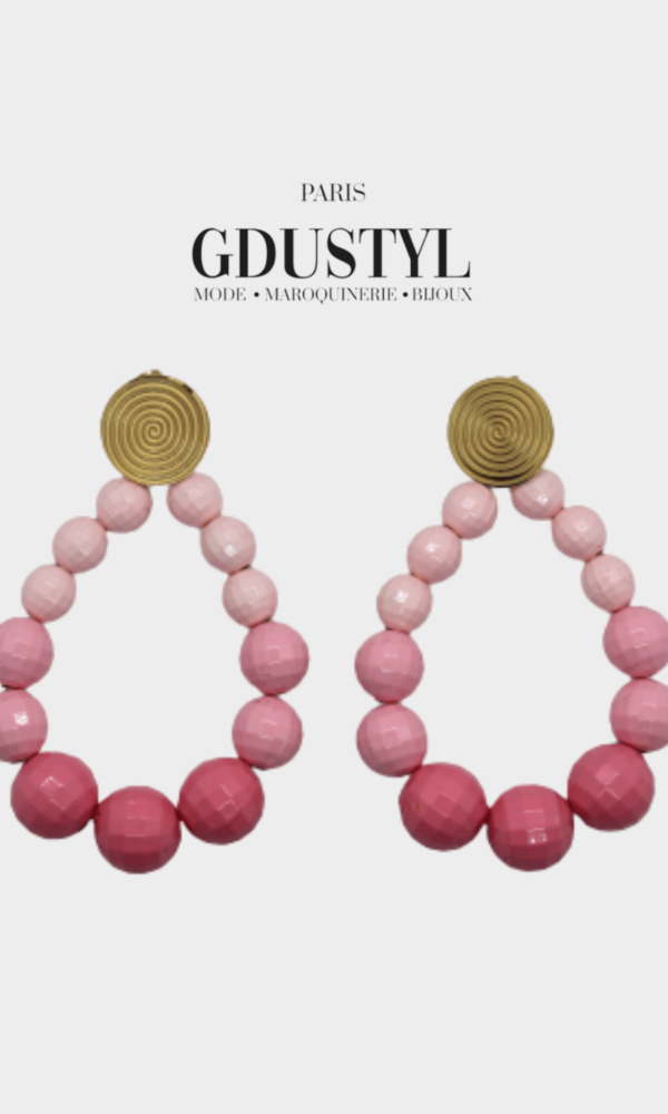 Boucles d'oreilles acier "Monrovia"