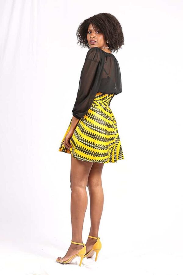 Jupe Wax "Ndaté Yalla Jaune" – Image 4