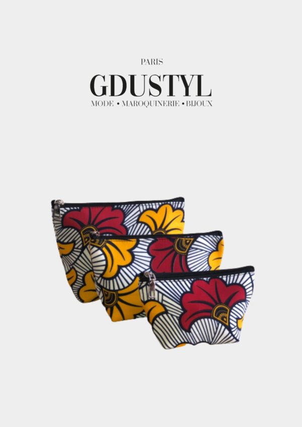 Trousse de toilette en wax "Mayi"