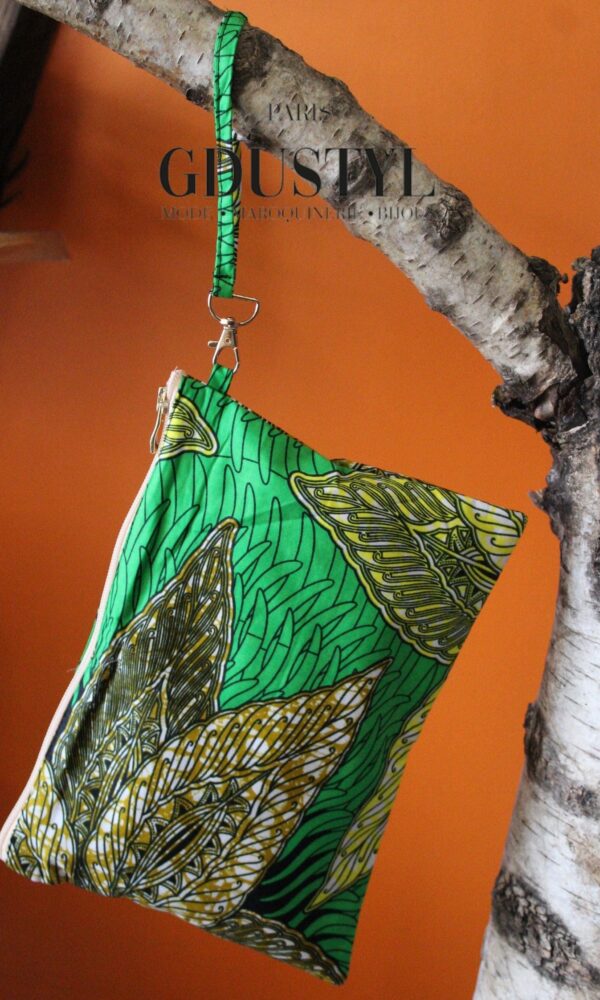 Pochette en wax "Touki"