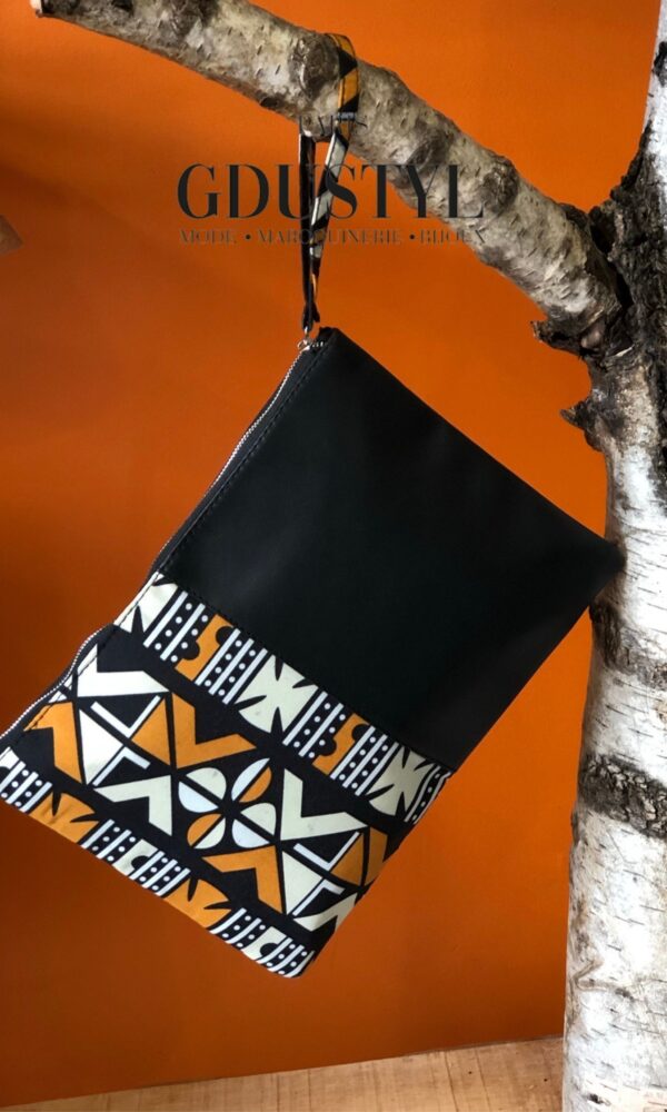 Pochette duo simili-wax "Ata"