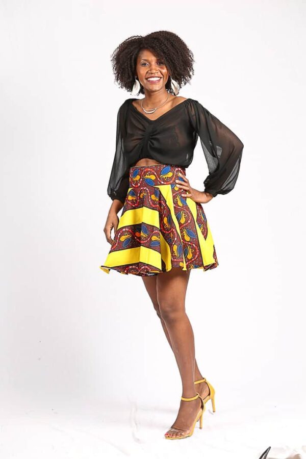 Jupe Wax "Ndaté Yalla Tricolore" – Image 3