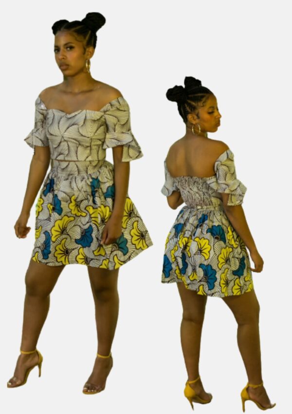 Ensemble Jupe Wax "Fatoumata Sall"