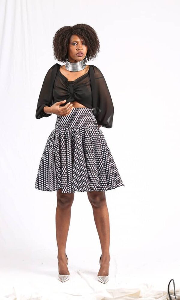 Jupe Wax "Ndaté Yalla Bicolore" – Image 3