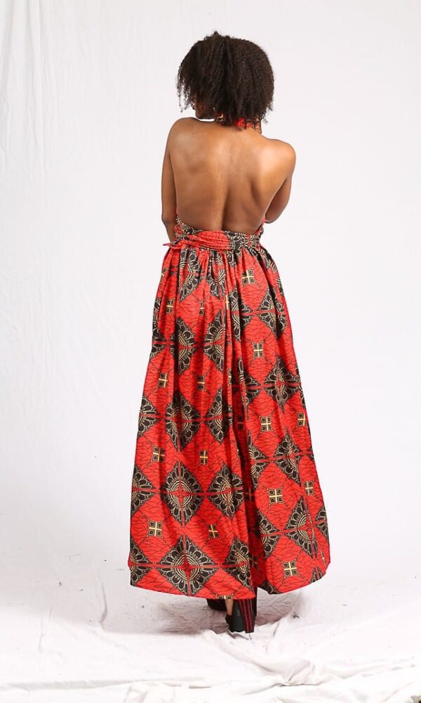 Maxi Dress Wax “ LA DIVA” Orange – Image 4