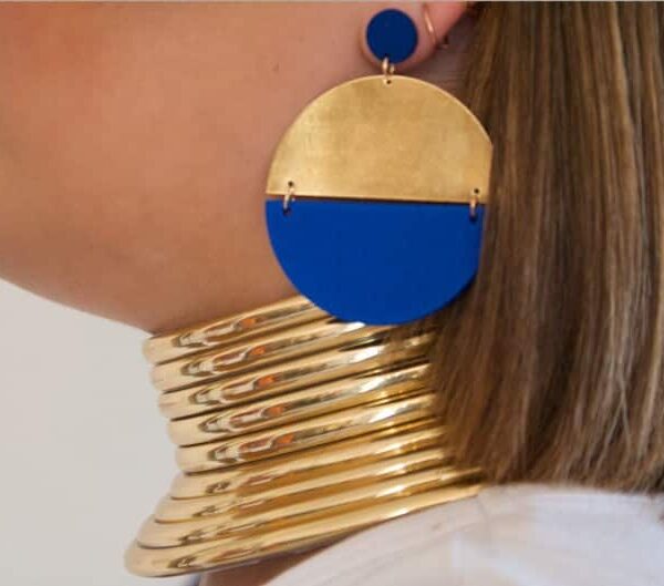 Boucles d'oreille en bois "N'Diaye" – Image 4