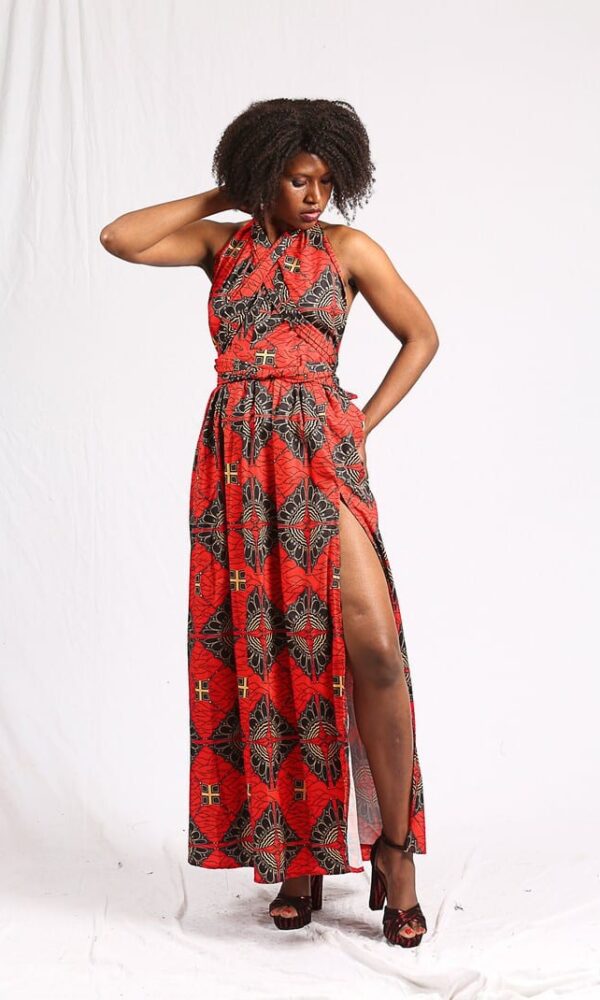Maxi Dress Wax “ LA DIVA” Orange – Image 5