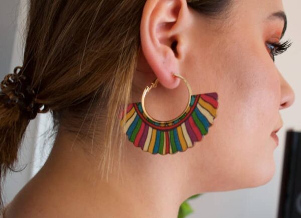 Boucles d'oreille en bois "Yock"