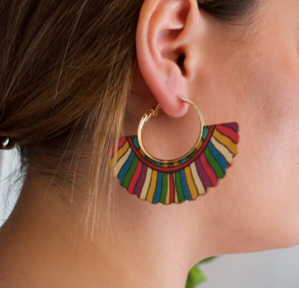 Boucles d'oreille en bois "Yock"