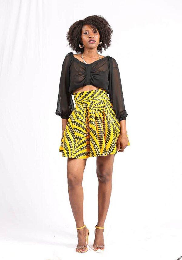Jupe Wax "Ndaté Yalla Jaune" – Image 3