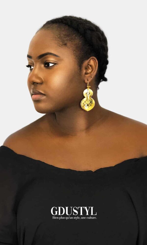 Boucles d'oreilles Fulani "Coeur à prendre" – Image 3
