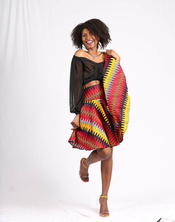Jupe Wax "Ndaté Yalla orange" – Image 6