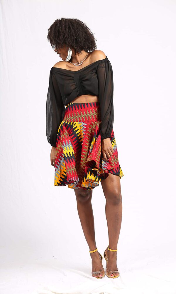 Jupe Wax "Ndaté Yalla orange" – Image 5