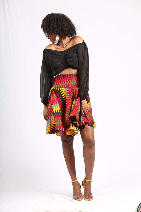 Jupe Wax "Ndaté Yalla orange" – Image 5