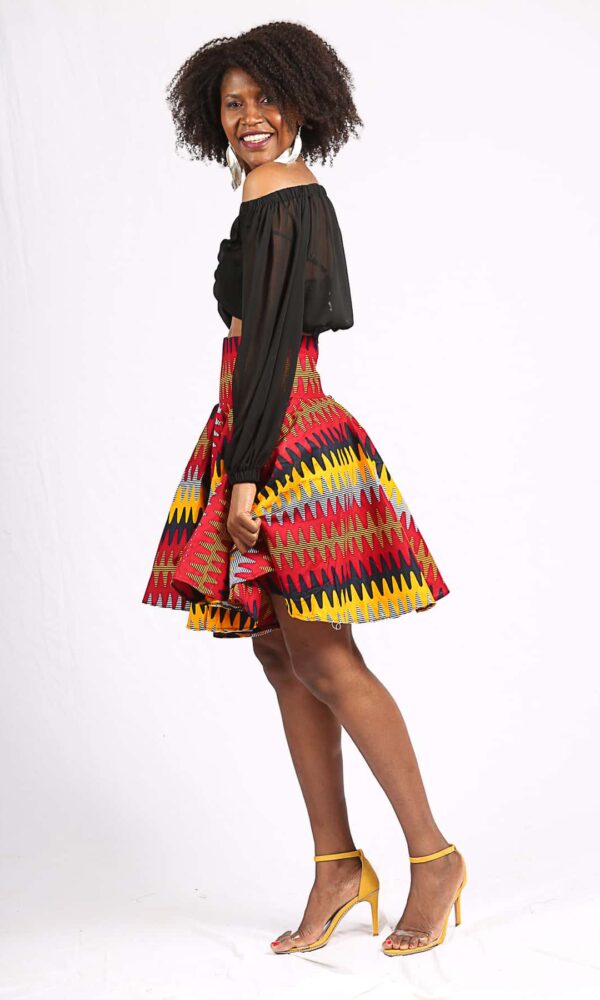 Jupe Wax "Ndaté Yalla orange" – Image 3