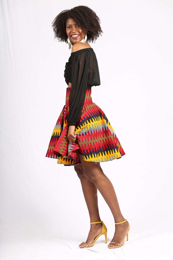 Jupe Wax "Ndaté Yalla orange" – Image 3