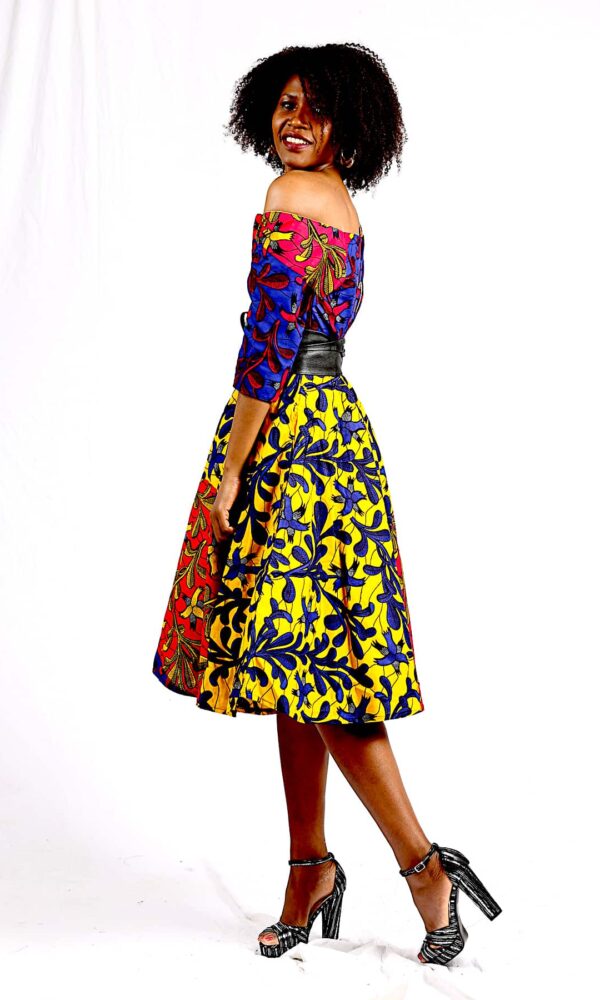 Robe Wax "JACKIE" Multicolore – Image 4