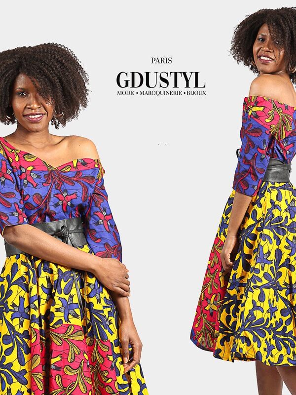 Robe Wax "JACKIE" Multicolore