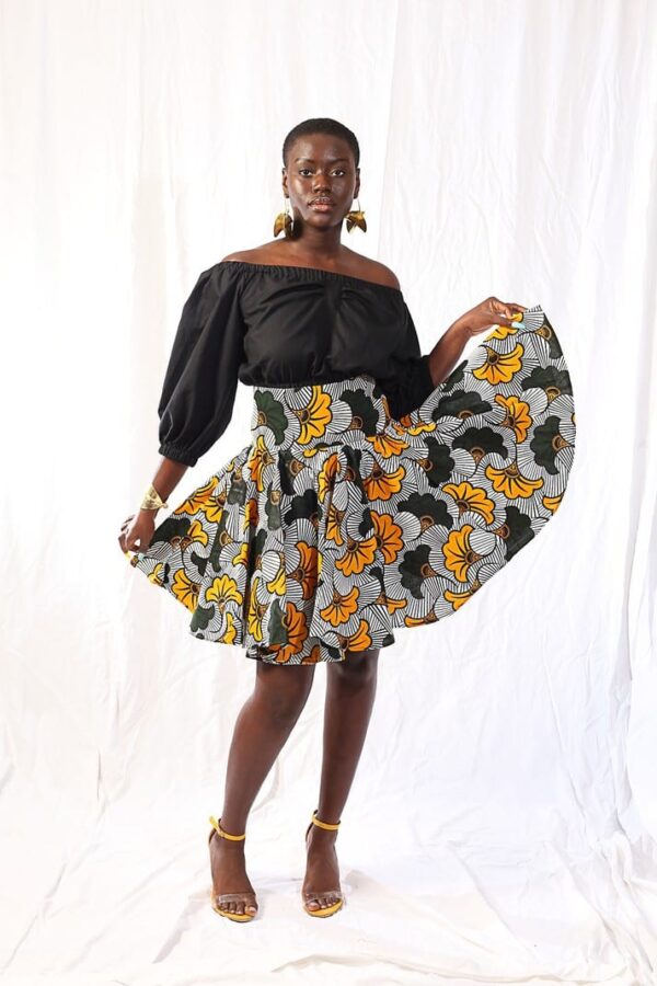 Jupe Wax "Ndaté Yalla Fleur" – Image 3