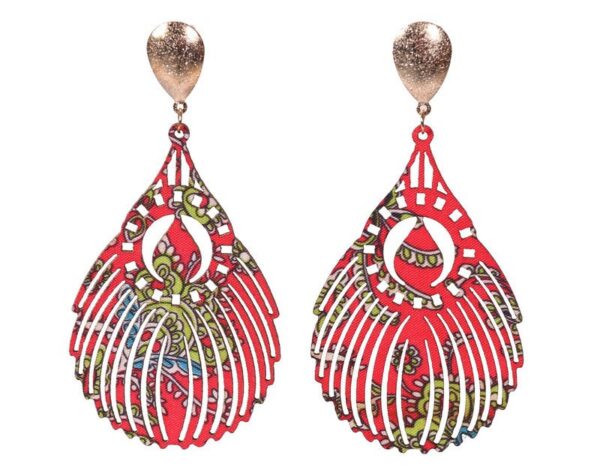 Boucles d'oreille en bois "Tandiné "