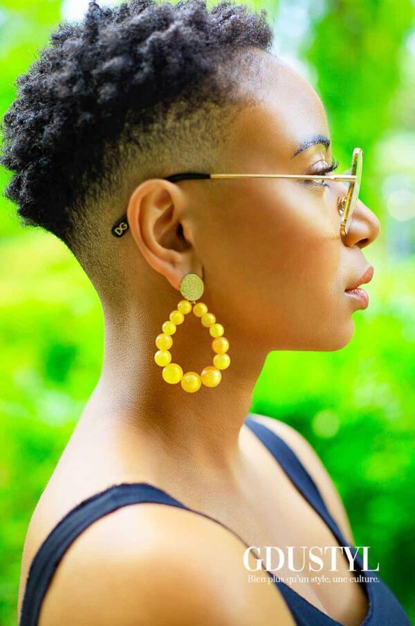 Boucles d'oreilles acier "Bujumbara" – Image 2