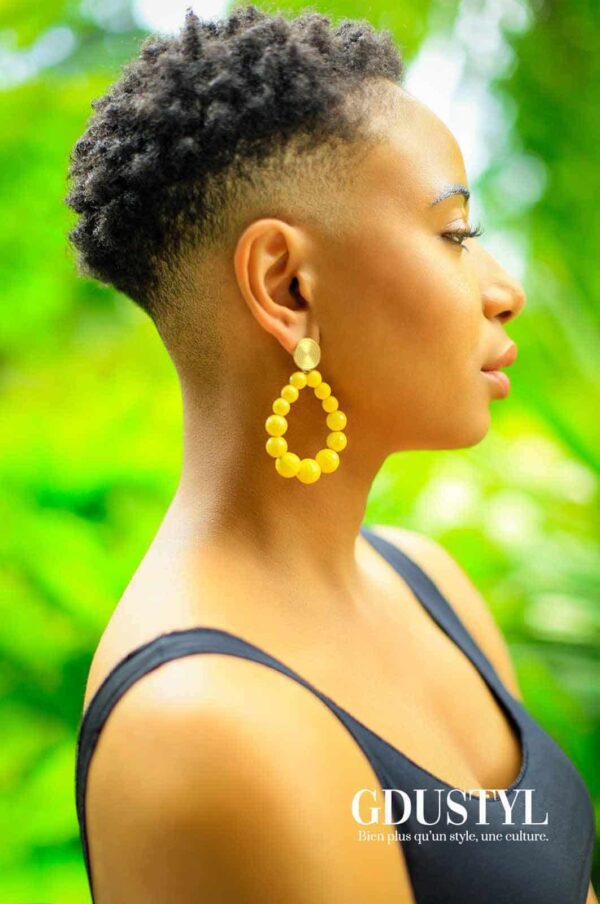 Boucles d'oreilles acier "Niamey" – Image 2
