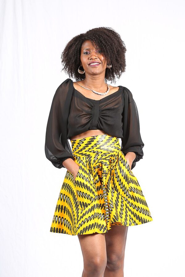Jupe Wax "Ndaté Yalla Jaune" – Image 2