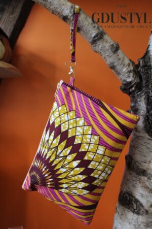 Pochette en wax "Ros"
