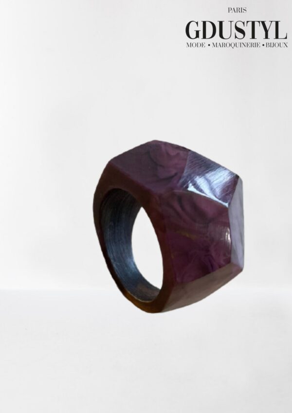 Bague en corne de Zébu "Pyramide"