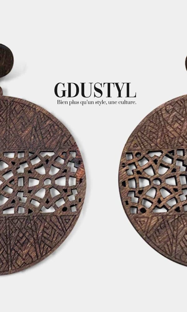 Boucles d'oreille en bois "Yalla"