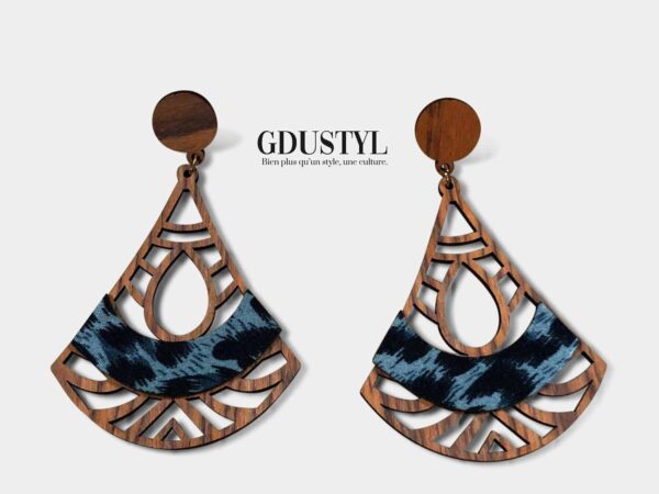Boucles d'oreille en bois "Sylva" – Image 3