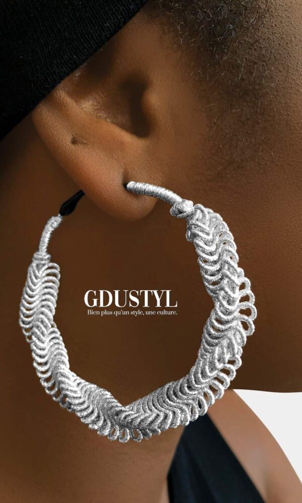 Boucles d'oreille "La Créole torsadée L" – Image 4