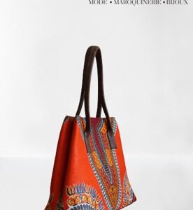 Sac à main "Addis Abéba" orange