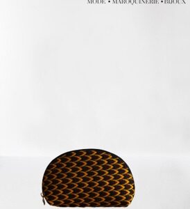 Pochette en wax "La Rêveuse"