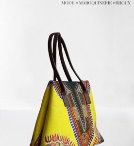 Sac à main"Addis Abéba" jaune