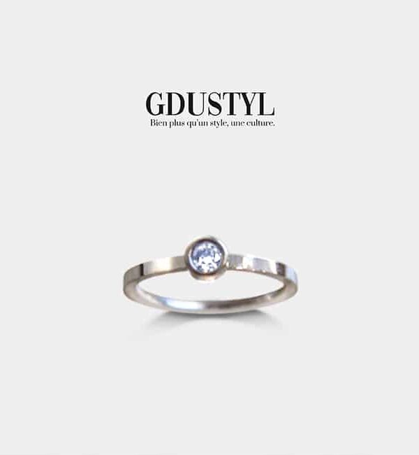 Bague en acier "Célia"