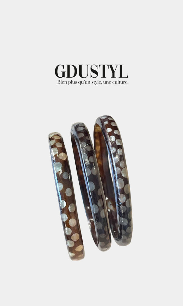 Ensemble Bracelets corne « Vero, la citronnelle »