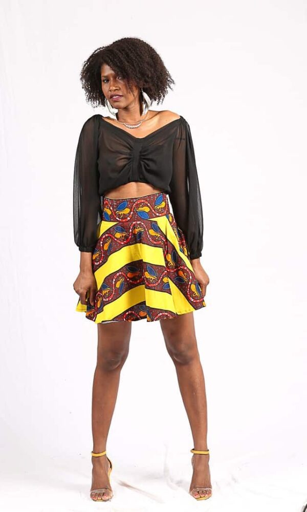 Jupe Wax "Ndaté Yalla Tricolore" – Image 5