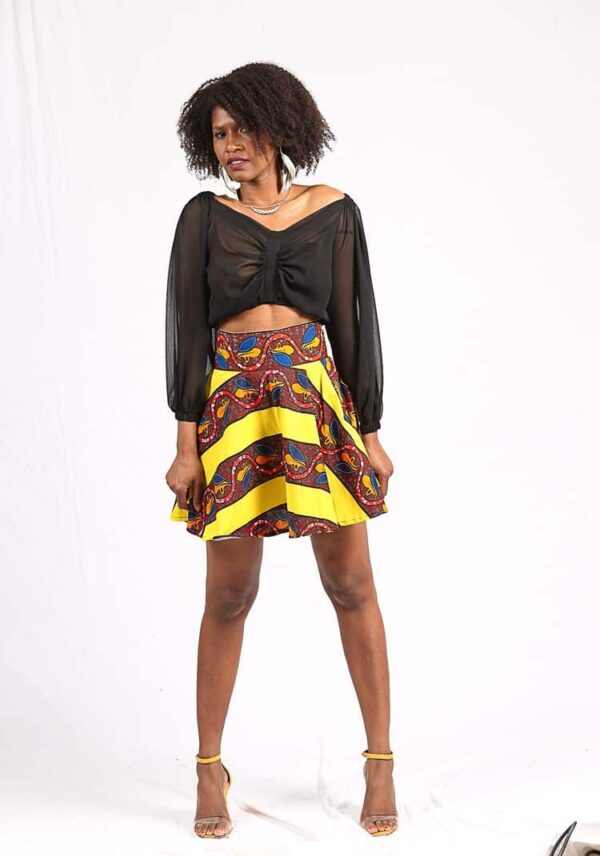 Jupe Wax "Ndaté Yalla Tricolore" – Image 5