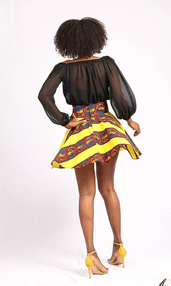 Jupe Wax "Ndaté Yalla Tricolore" – Image 4