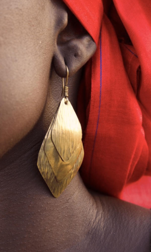 Boucles d'oreilles Bronze "Safi Faye" – Image 2