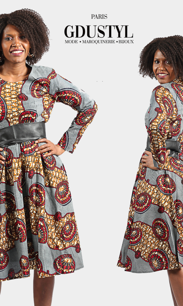 Robe Wax Mi-longue "ALDIANA"