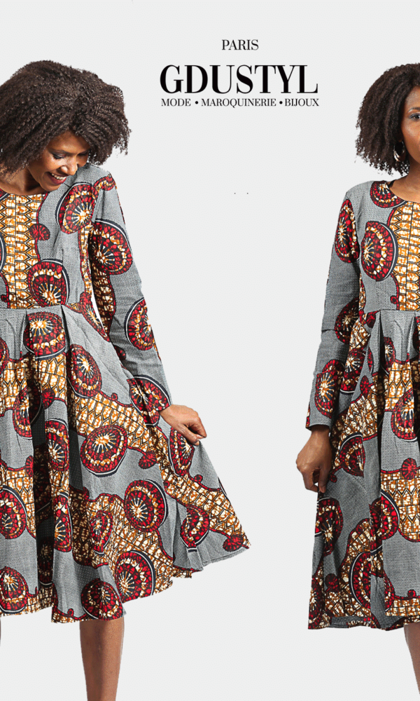 Robe Wax Mi-longue "ALDIANA" – Image 2